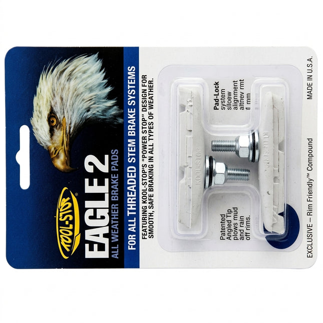 BRAKE PADS - KOOL STOP EAGLE 2 WHITE THREADED KSE2TW