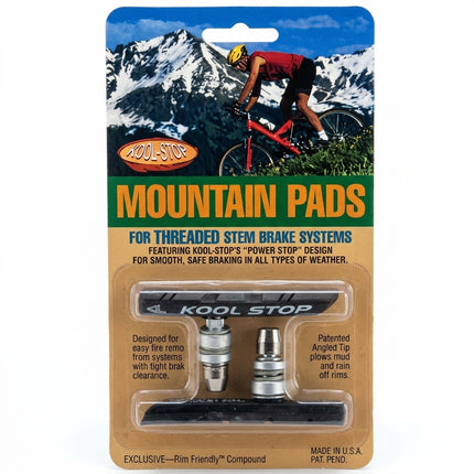 BRAKE KOOL STOP MT PAD BLACK THREADED KSMTTB