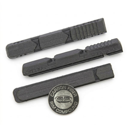 BRAKE PAD - KOOL STOP V2 XT Insert, Carbon Fibre Rim Compound, Linear Pull V-TYPE 2 Replacement Brake Pads - KSV2CF2