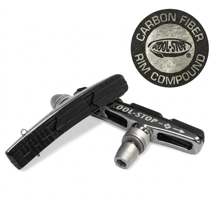 BRAKE PAD - KOOL STOP V2 Brake Holder, Carbon Fibre Rim Compound - KSVH2CF2