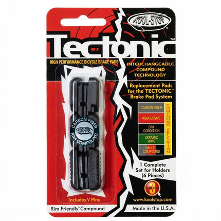 BRAKE PADS - KOOL STOP TECTONIC INSERT BLACK KSTECB