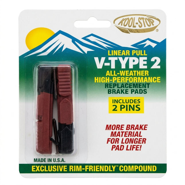 BRAKE PADS - KOOL STOP V2 TYPE INSERT DUAL KSV2DL