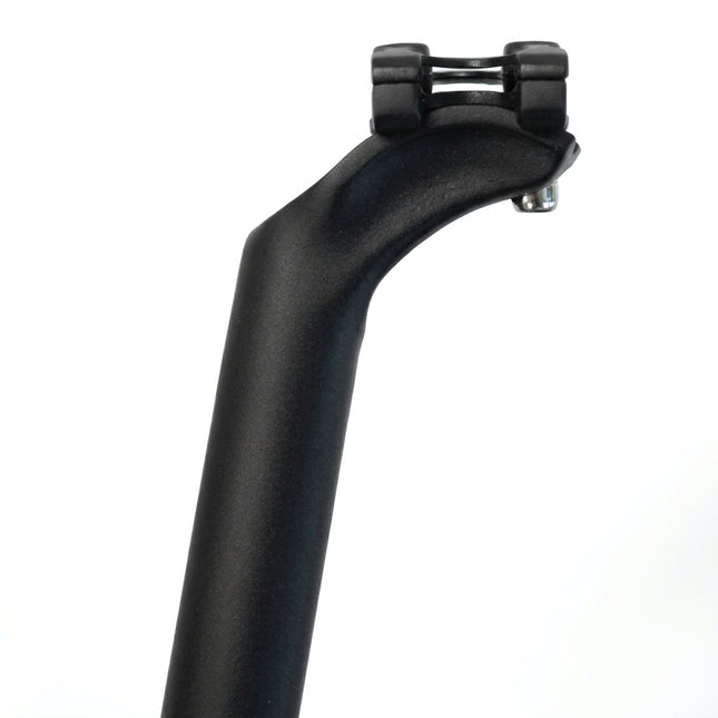 SEATPOST 27.2 x 350mm, Micro-Adjust, 23.3mm Offset, Dual Bolt, Alloy BLACK