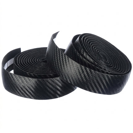 Velo Handlebar Cushion Tape, BLACK, Carbon Look, Gel Tape, w Plugs