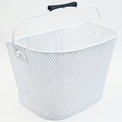 Sunnywheel Basket, WHITE, Front Mesh QR