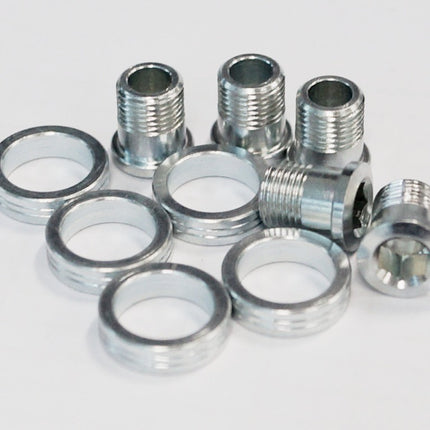 Stronglight Bicycle Chainring Bolt Kits, STRONGSCREW TO ASSEMBLE HOLDER ALLOY SILVER