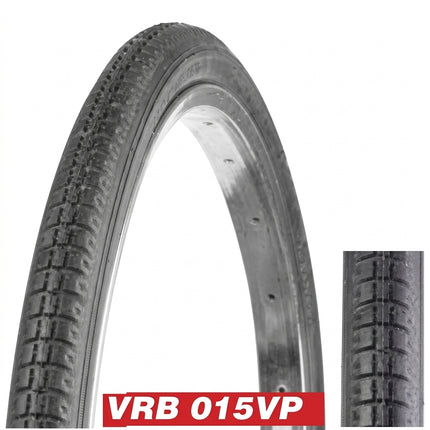 Vee Rubber TYRE 27 x 1.1/4 BLACK Block tread, (32-630) (4753)
