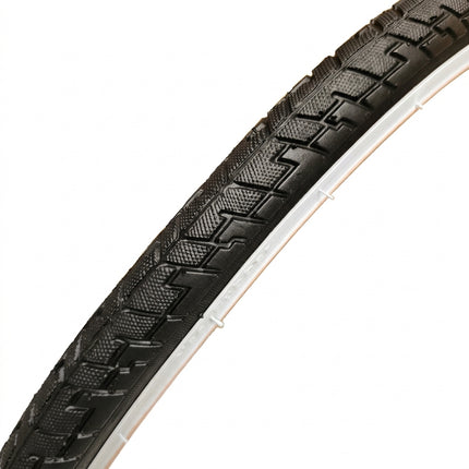 Vee Rubber Tyre 700 x 35C BLACK with WHITE WALL Hybrid, (35-622) (4768)