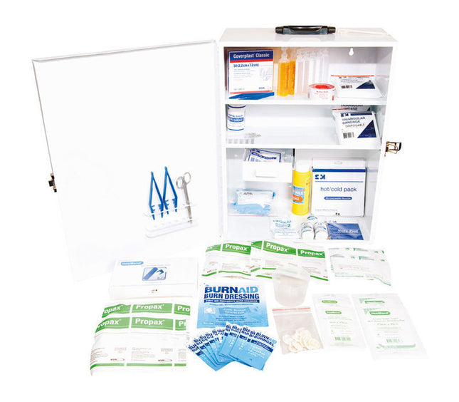 HOSPITALITY & RESTAURANT KIT IN A WALL MOUNTED METAL CABINET