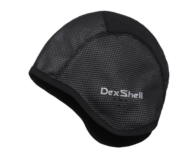 Dexshell Cycling SKULL CAP by DexShell - One Size ADULT, Water resistant, Windproof - BLACK
