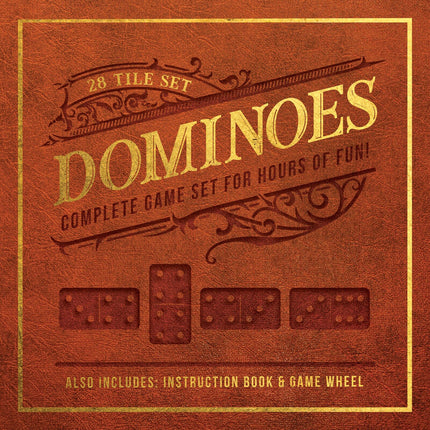 Quarto Publishing Group USA Inc - Dominoes: 28 Tile Set - Complete Game Set for Hours of Fun! Also Includes: Instruction Book, Game Wheel and Velvet Bag