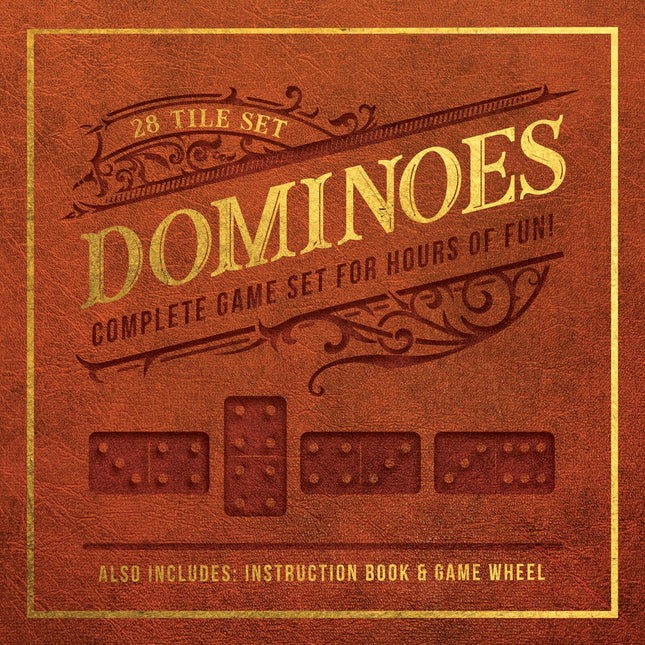 Quarto Publishing Group USA Inc - Dominoes: 28 Tile Set - Complete Game Set for Hours of Fun! Also Includes: Instruction Book, Game Wheel and Velvet Bag