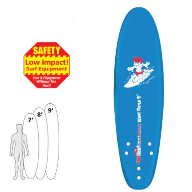 Redback Wave Rider 5' Soft Surfboard Blue