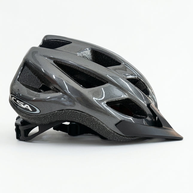 CSA CHASER HELMET - GLOSS GREY, Australia Standards Approved - SMALL / MEDIUM (54-58cm)