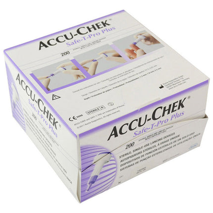 Accu-Chek Safe-T-Pro Plus Single Use Lancet Device (200)