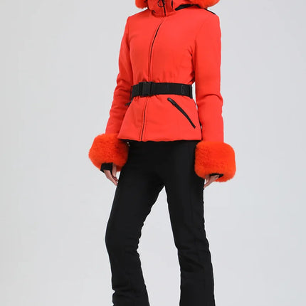 Gsou Snow Women Skiing Jacket Snowboard Clothing Windproof Waterproof Thermal Thicken Winter Coat for Outdoor Sport Wear New