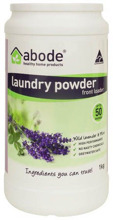 ABODE FRONT & TOP LOADER LAVENDAR & MINT LAUNDRY POWDER 1KG