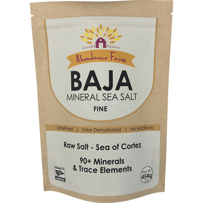 Abundance Farm Baja Mineral Sea Salt Fine 454g