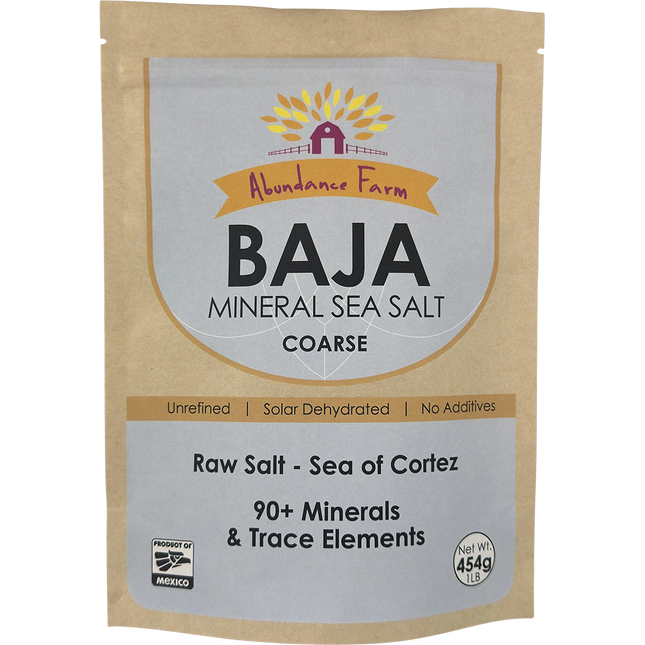 Abundance Farm Baja Mineral Sea Salt Coarse 454g