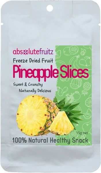 ABSOLUTEFRUITZ FREEZE DRIED PINEAPPLE 15G
