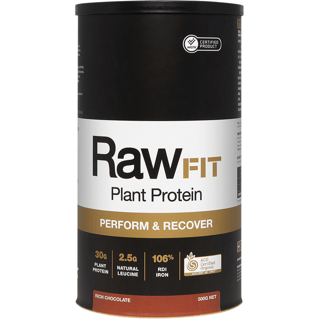 Amazonia RawFit Plant Protein Perform & Recover Rich Chocolate 500g