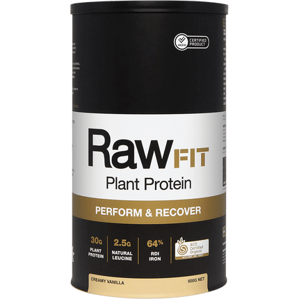 Amazonia RawFit Plant Protein Perform & Recover Creamy Vanilla 500g