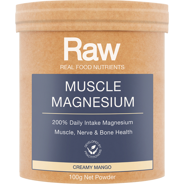 Amazonia Raw Muscle Magnesium Creamy Mango 100g