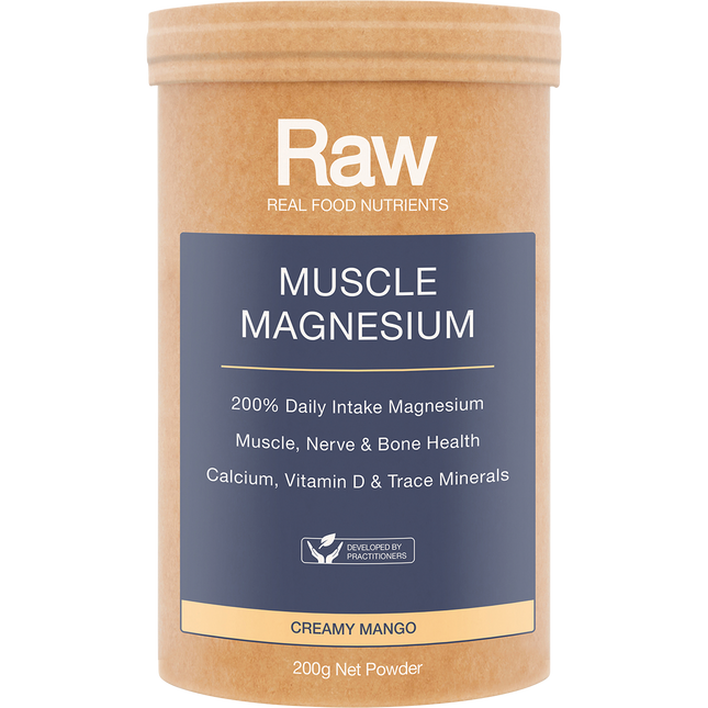 Amazonia Raw Muscle Magnesium Creamy Mango 200g