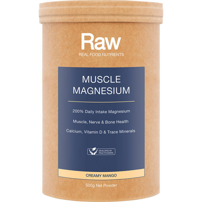 Amazonia Raw Muscle Magnesium Creamy Mango 500g