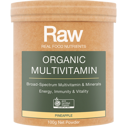 Amazonia Raw Organic Multivitamin Pineapple 100g
