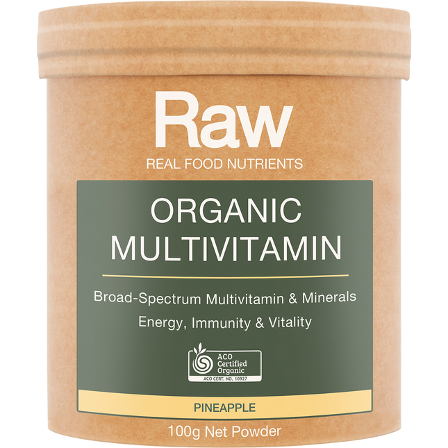 Amazonia Raw Organic Multivitamin Pineapple 100g