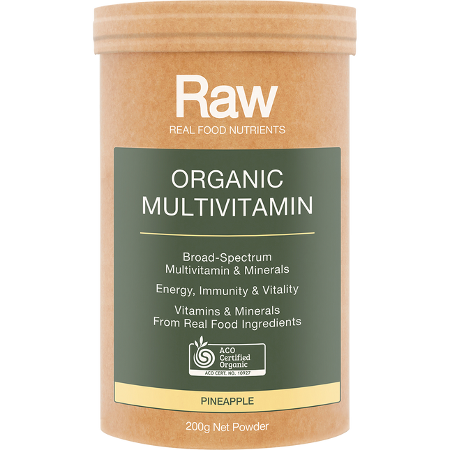 Amazonia Raw Organic Multivitamin Pineapple 200g