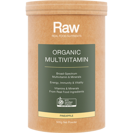 Amazonia Raw Organic Multivitamin Pineapple 500g