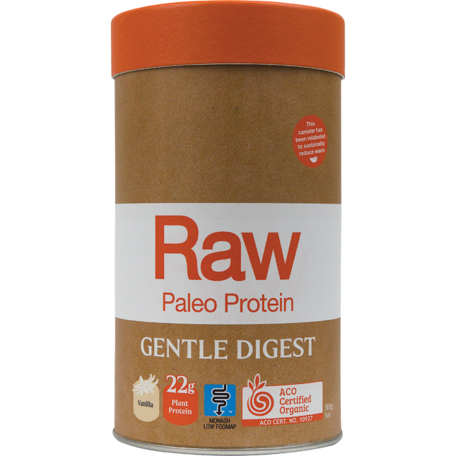 Amazonia Raw Gentle Digest Paleo Protein Vanilla 500g
