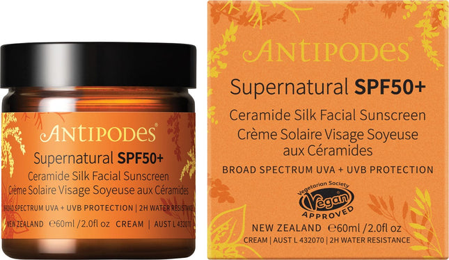 Antipodes - Supernatural SPF50+ Ceramide Silk Sunscreen - 60ml
