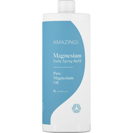 Amazing Oils - Magnesium Daily Spray Refill Pure Magnesium Oil - 1L