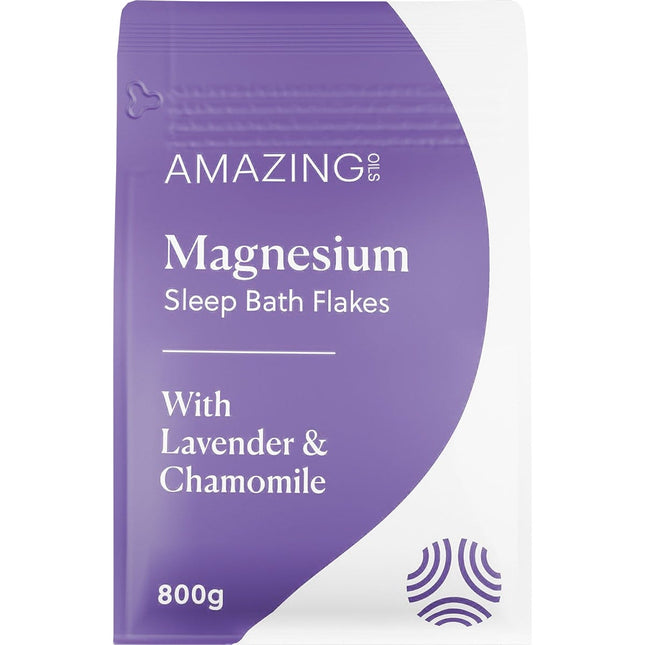 AMAZING YOU Magnesium Sleep Bath Flakes with Lavender & Chamomile 800g | Bath & Body