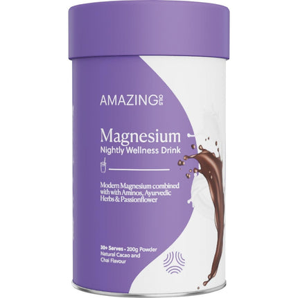 Amazing Oils - Magnesium Wellness Drink Nightly Cacao & Chai - 200g