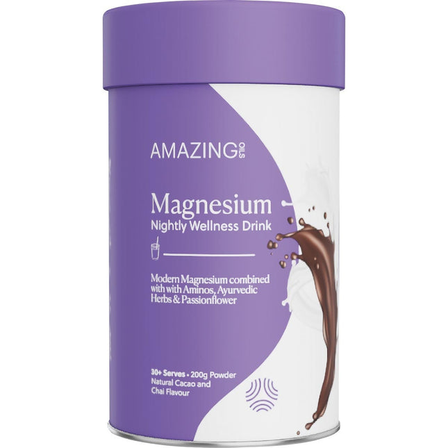 Amazing Oils - Magnesium Wellness Drink Nightly Cacao & Chai - 200g