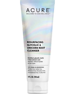 ACURE Resurfacing Glycolic & Unicorn Root Cleanser 118ml | Face Cleanser