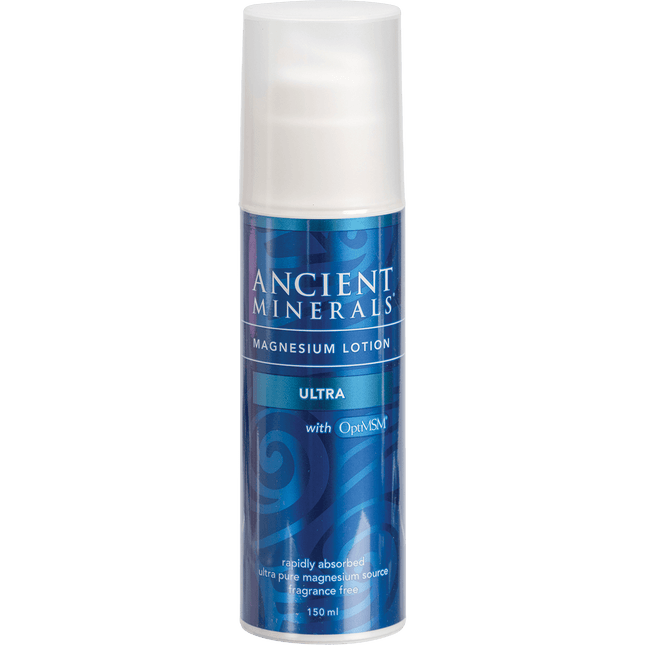 Ancient Minerals Magnesium Lotion (50%) & MSM Ultra 150ml
