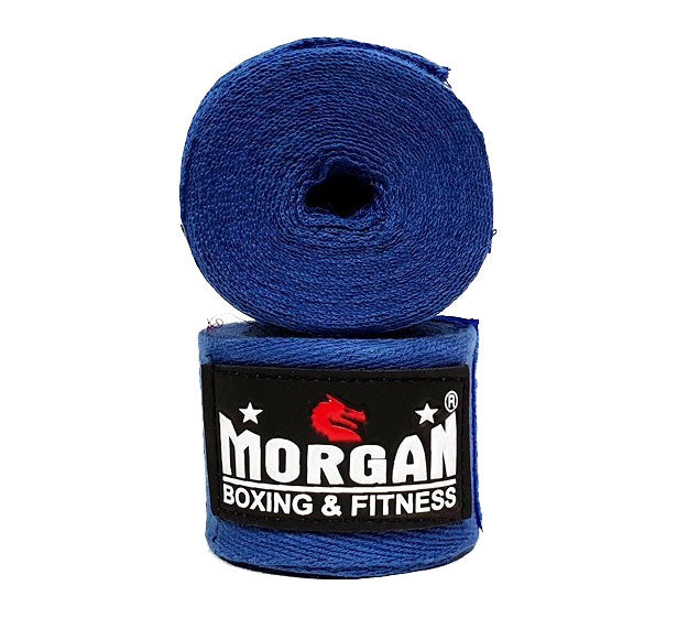 MORGAN COTTON BOXING HAND WRAPS - 180INCH - 4M LONG (PAIR)