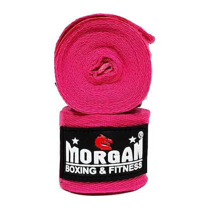 MORGAN COTTON BOXING HAND WRAPS - 180INCH - 4M LONG (PAIR)