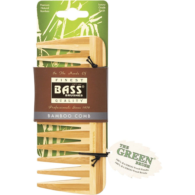 BASS Bamboo Comb Medium Wide Tooth | Personal Care Product