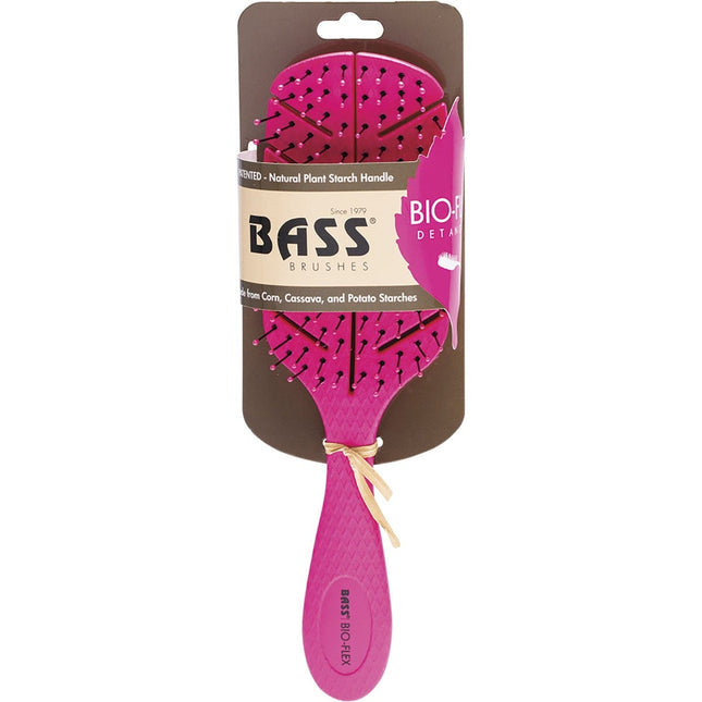 BASS Bio-flex Detangler Hair Brush Pink | Personal Wipe