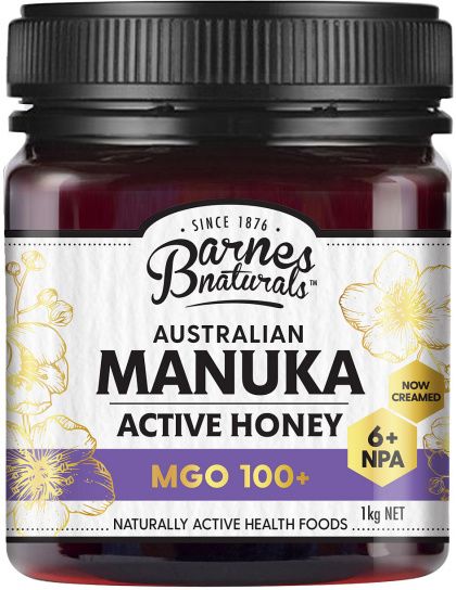 BARNES NATURALS AUSTRALIAN ACTIVE MANUKA HONEY MGO 100+ 1KG