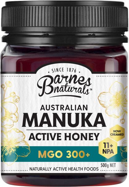 BARNES NATURALS AUSTRALIAN ACTIVE MANUKA HONEY MGO 300+ 500G