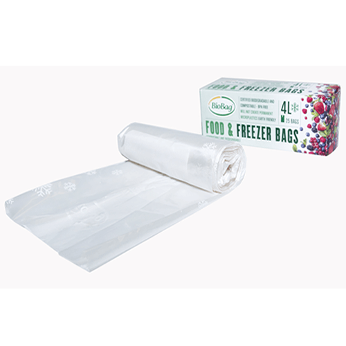 BIOBAG COMPOSTABLE FREEZER BAGS 4L - 25 BAGS