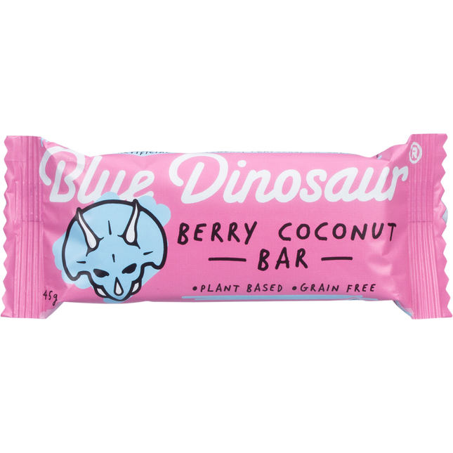 Blue Dinosaur Berry Coconut Snack Bar 12x45g