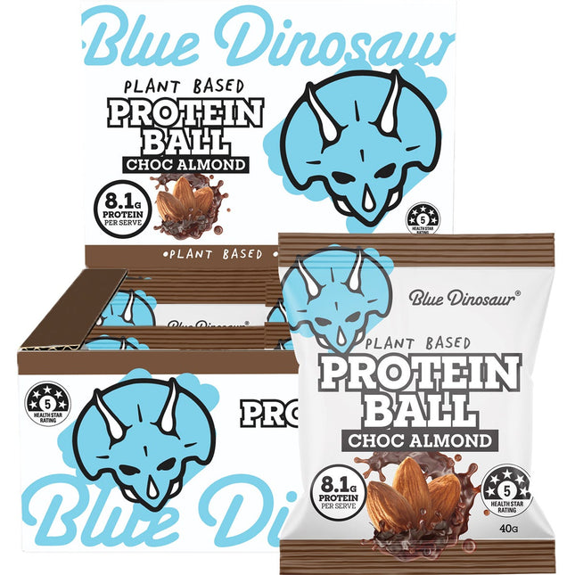 Blue Dinosaur - Protein Ball Choc Almond - 12x40g
